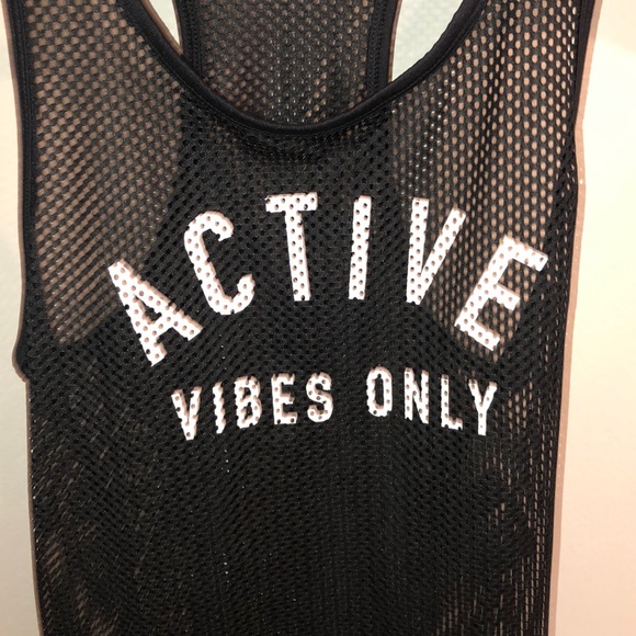 NWT Reebok Mesh Black Racerback  ActiveTank Size S - Picture 6 of 7
